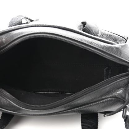 Balenciaga Calfskin Mens Explorer Small Duffle Bag Black 5 of 9