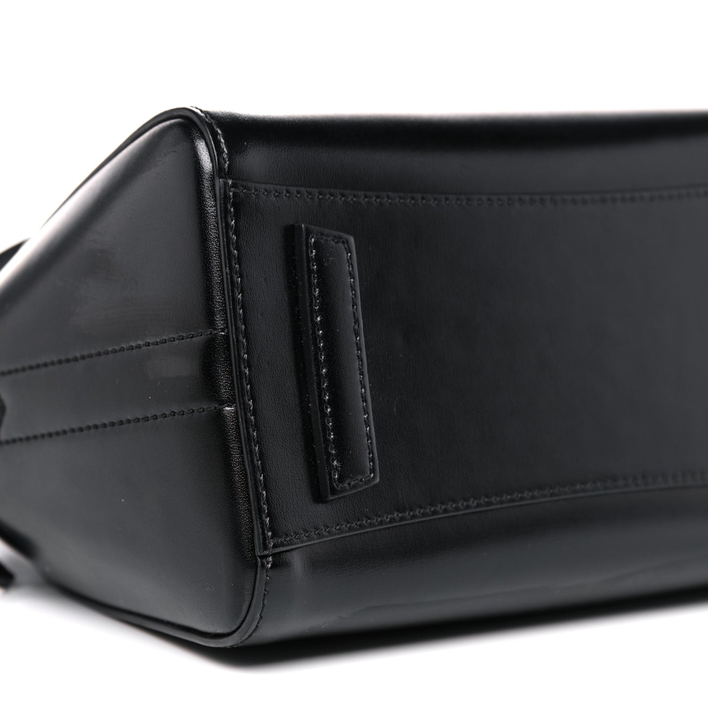 Shiny Lord Calfskin Mini Antigona Black