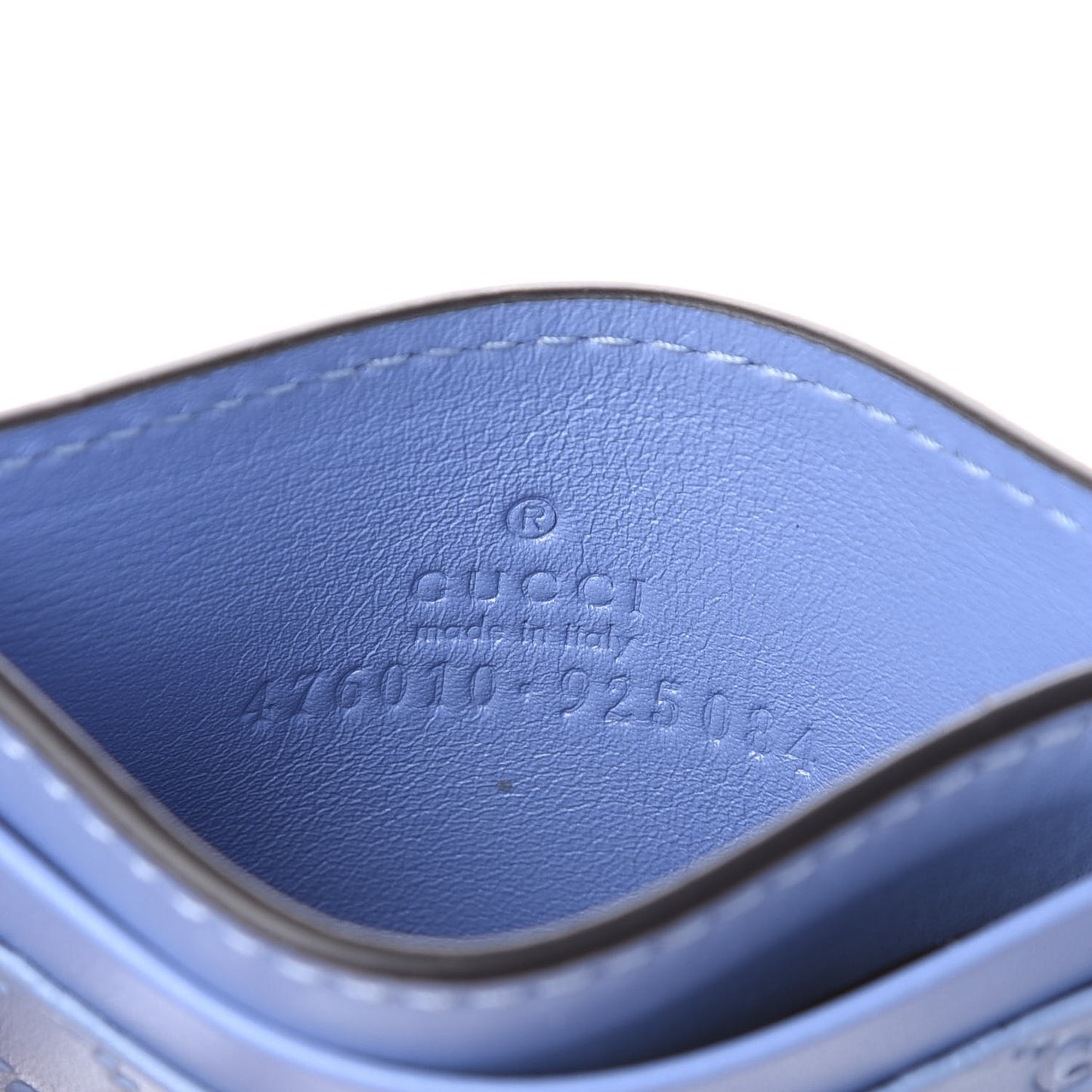 Microguccissima Card Holder Mineral Blue