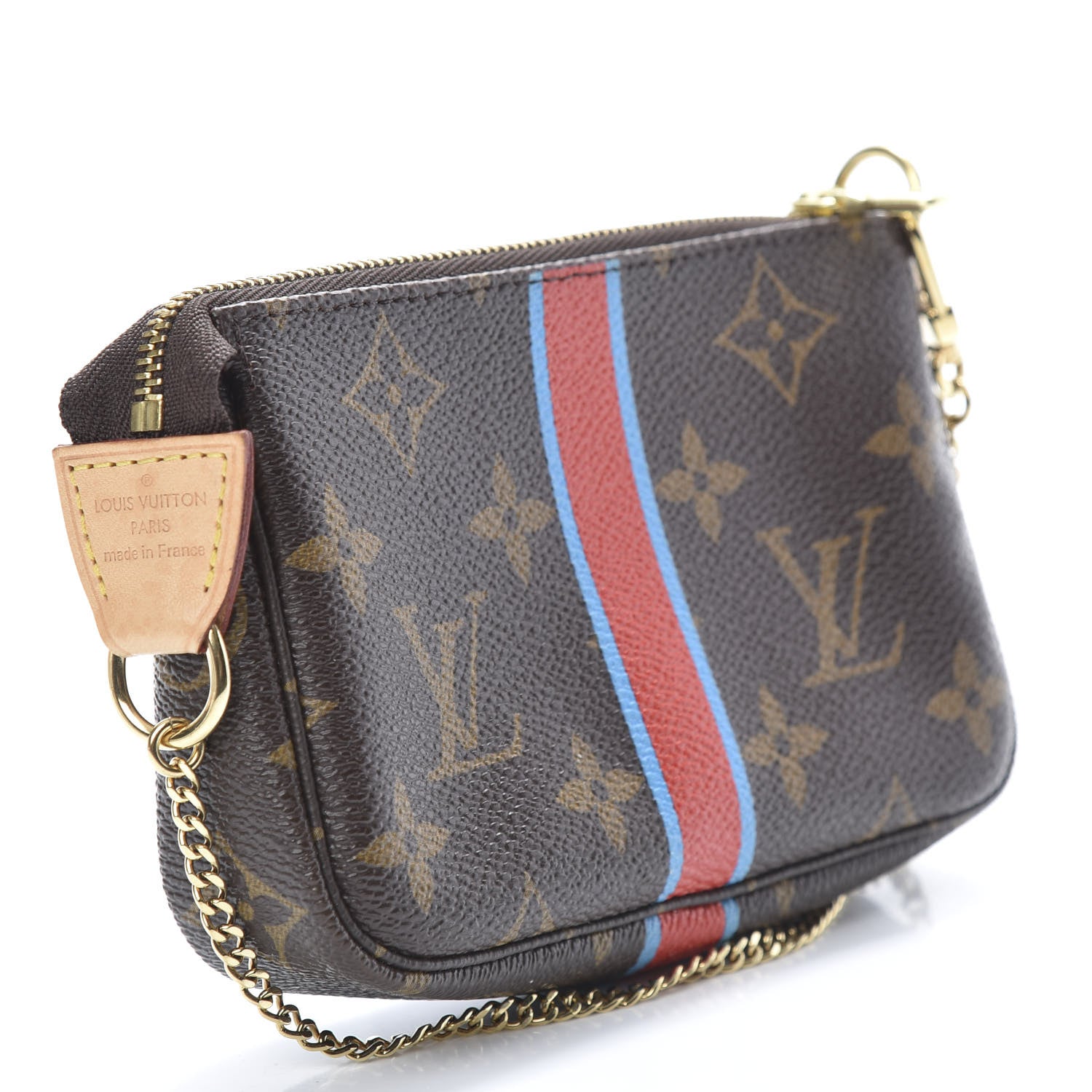 Louis Vuitton Monogram My LV Heritage Mini Pochette Accessories Blue Claire Rouge 4 of 9