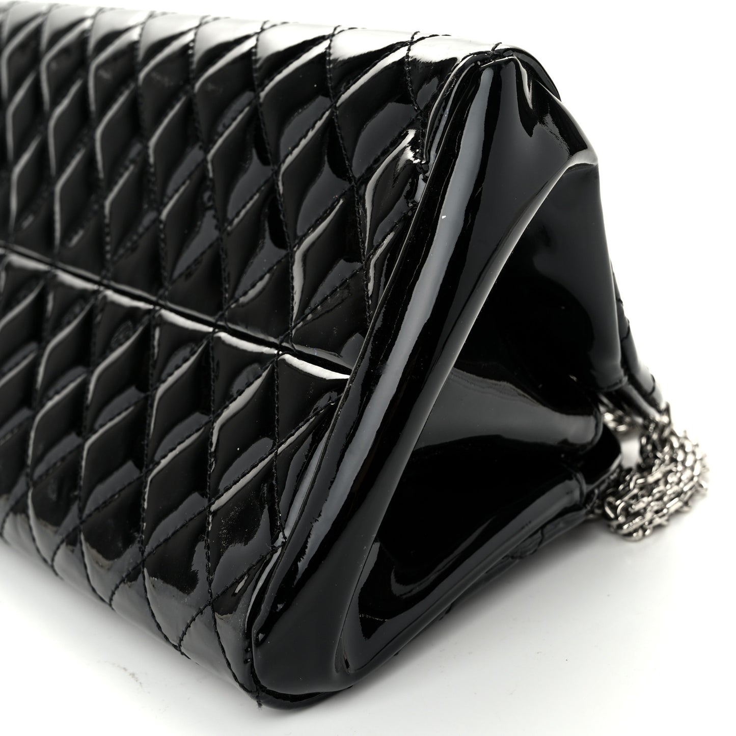 Patent Quilted Medium Just Mademoiselle Black