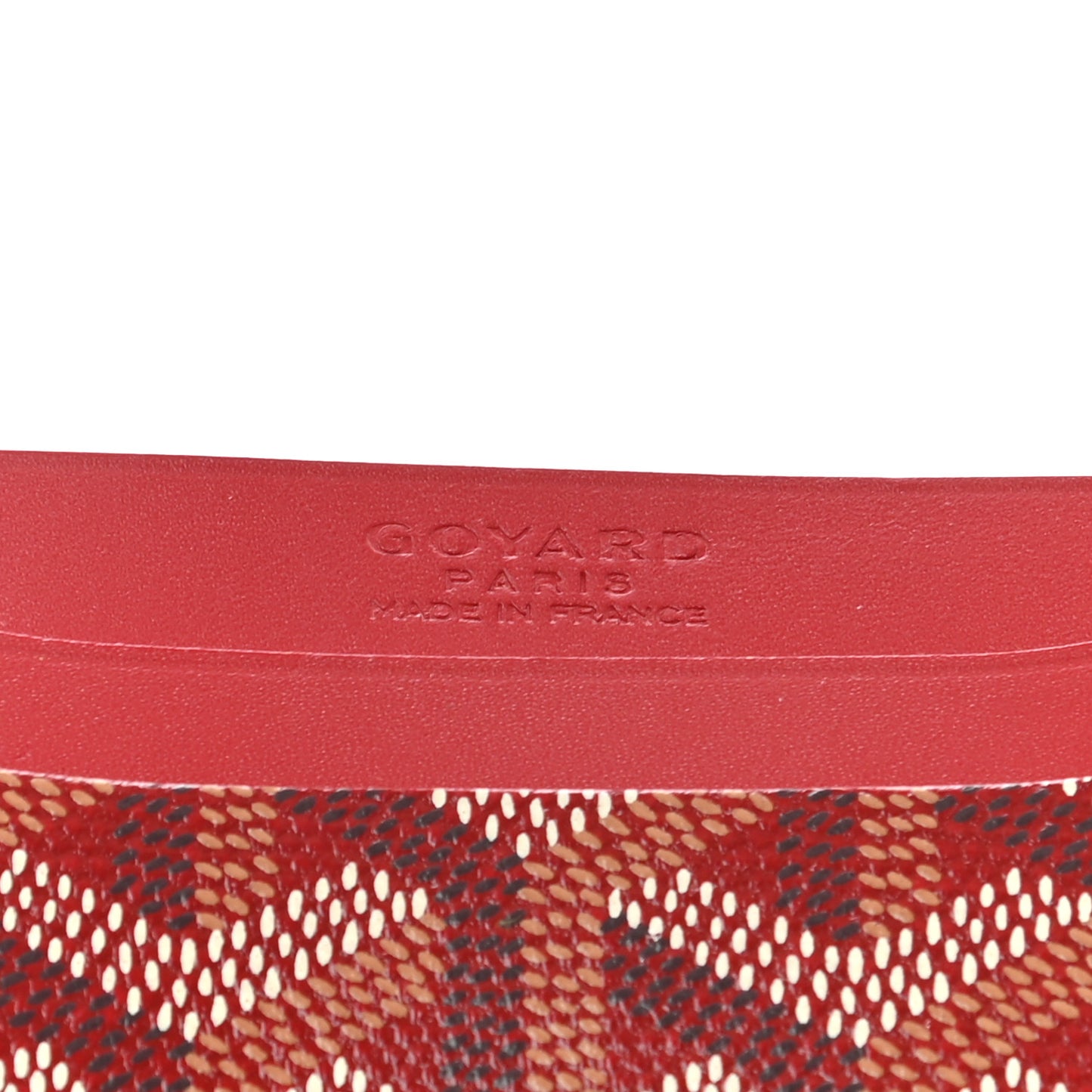 Goyardine Saint Sulpice Card Holder Red
