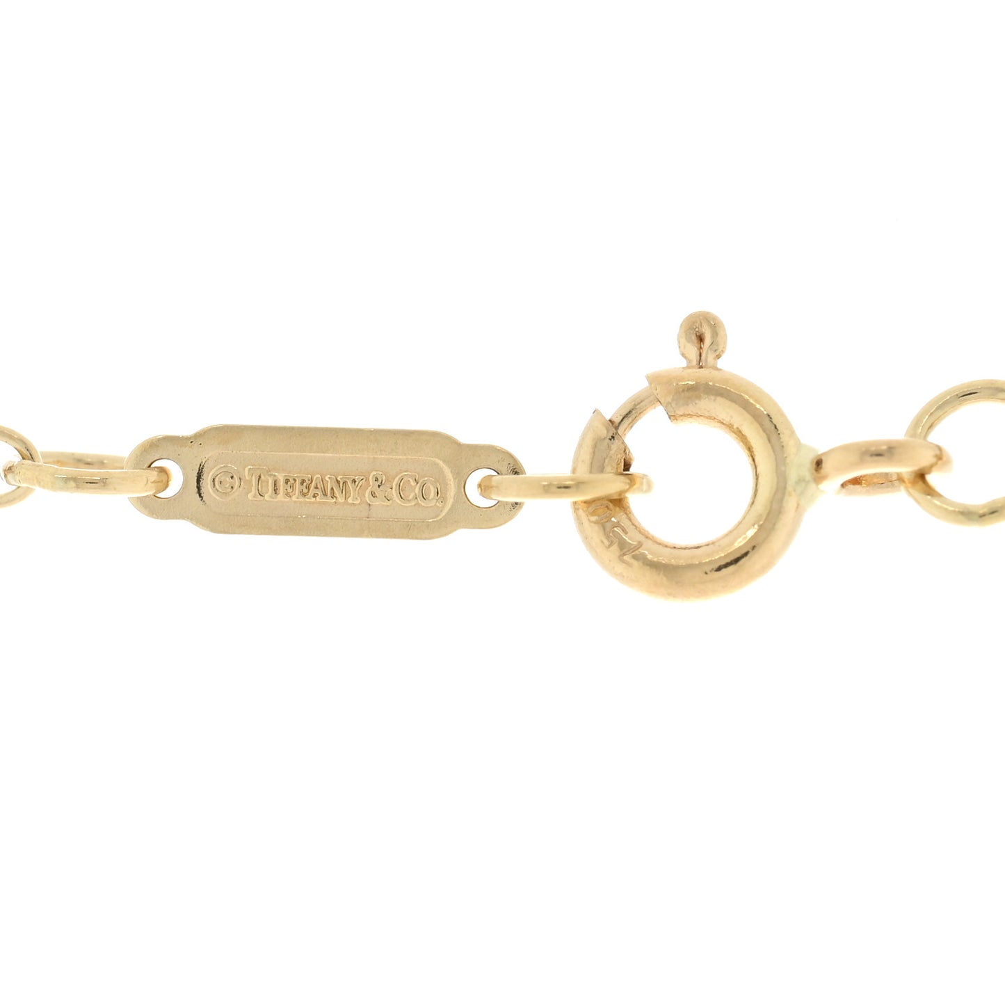 18K Yellow Gold Mini Heart Key Pendant Necklace