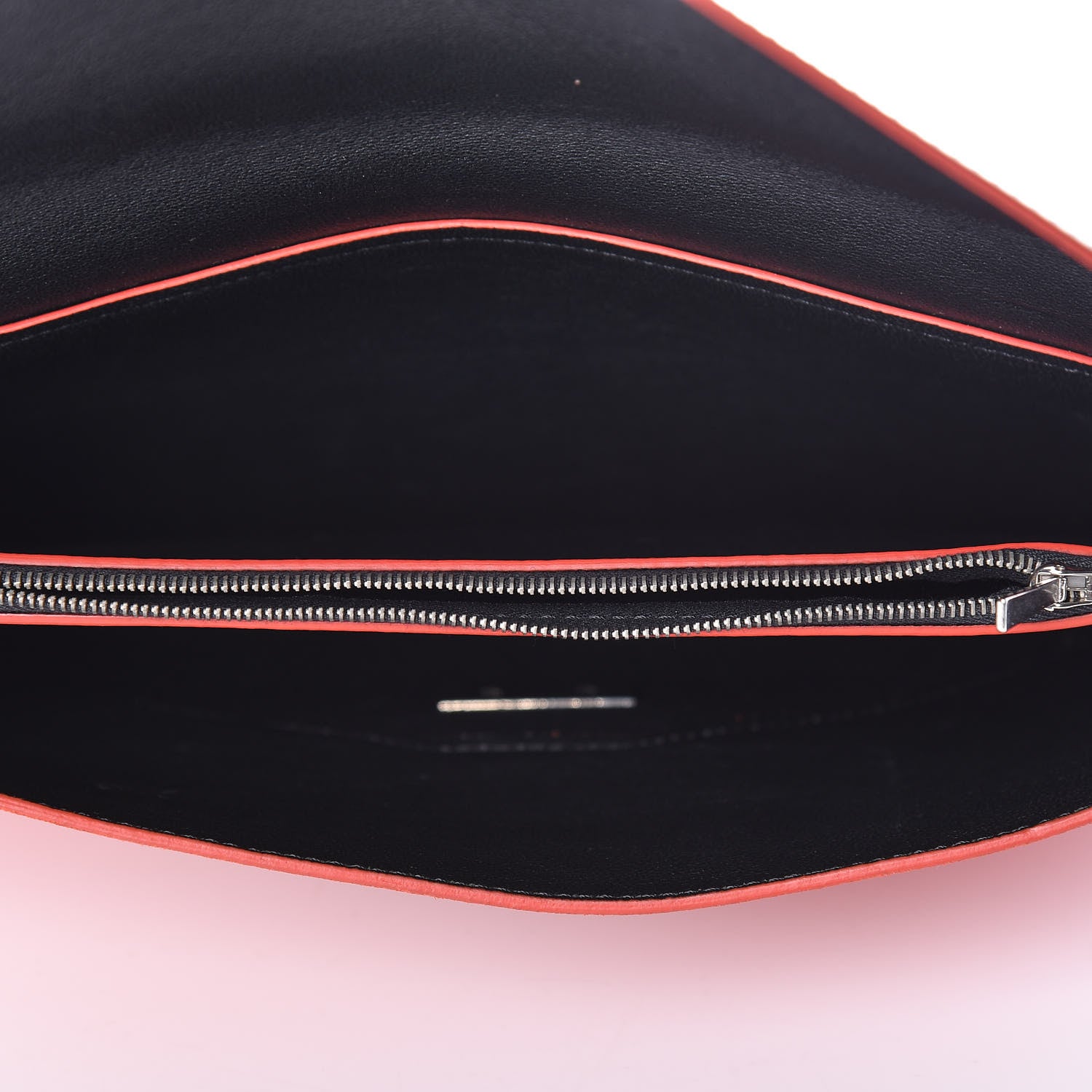 Celine Calfskin Suede Tri-Color Diamond Clutch Red 5 of 16