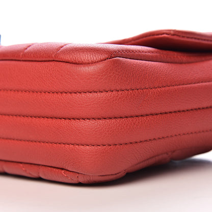 Chanel Calfskin Quilted Multi Chain Flap Red 11 of 12