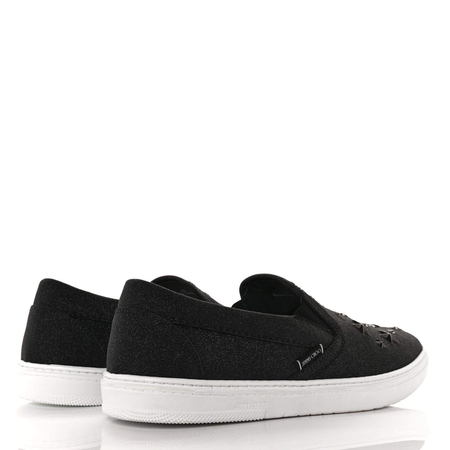 Fine Glitter Suede Mens Grove Sneakers 43 Black