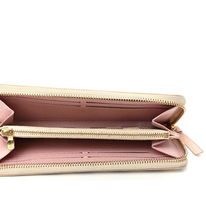 Louis Vuitton Damier Azur Clemence Wallet Rose Ballerine 5 of 8