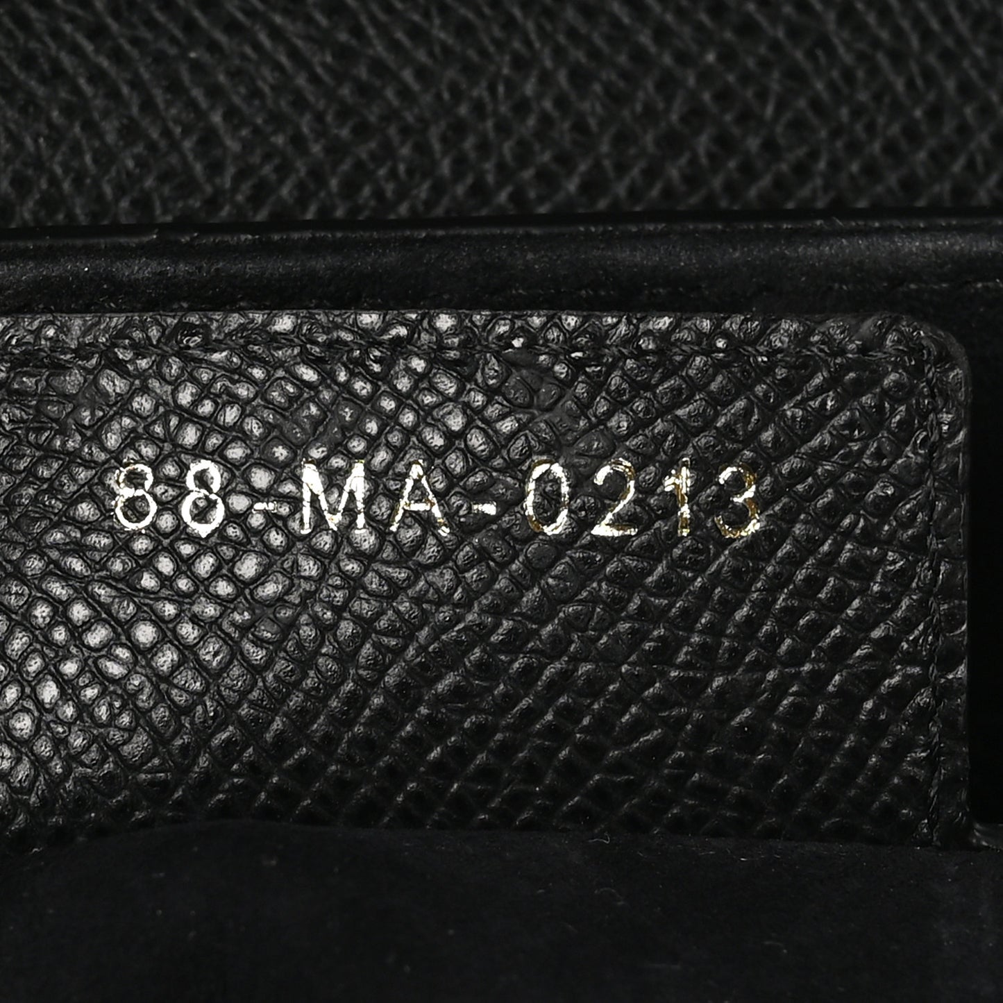 Grained Calfskin Saddle Bag With Strap Black