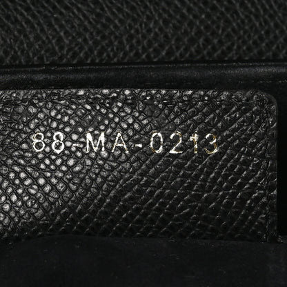 Christian Dior Grained Calfskin Saddle Bag With Strap Black 7 of 10