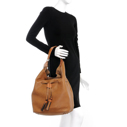 Burberry Grainy Calfskin Large Ashby Hobo Sand 2 of 11