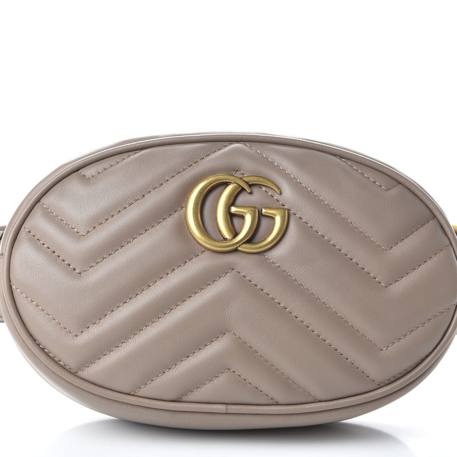 Gucci Calfskin Matelasse GG Marmont Belt Bag 85 34 Porcelain Rose 10 of 10