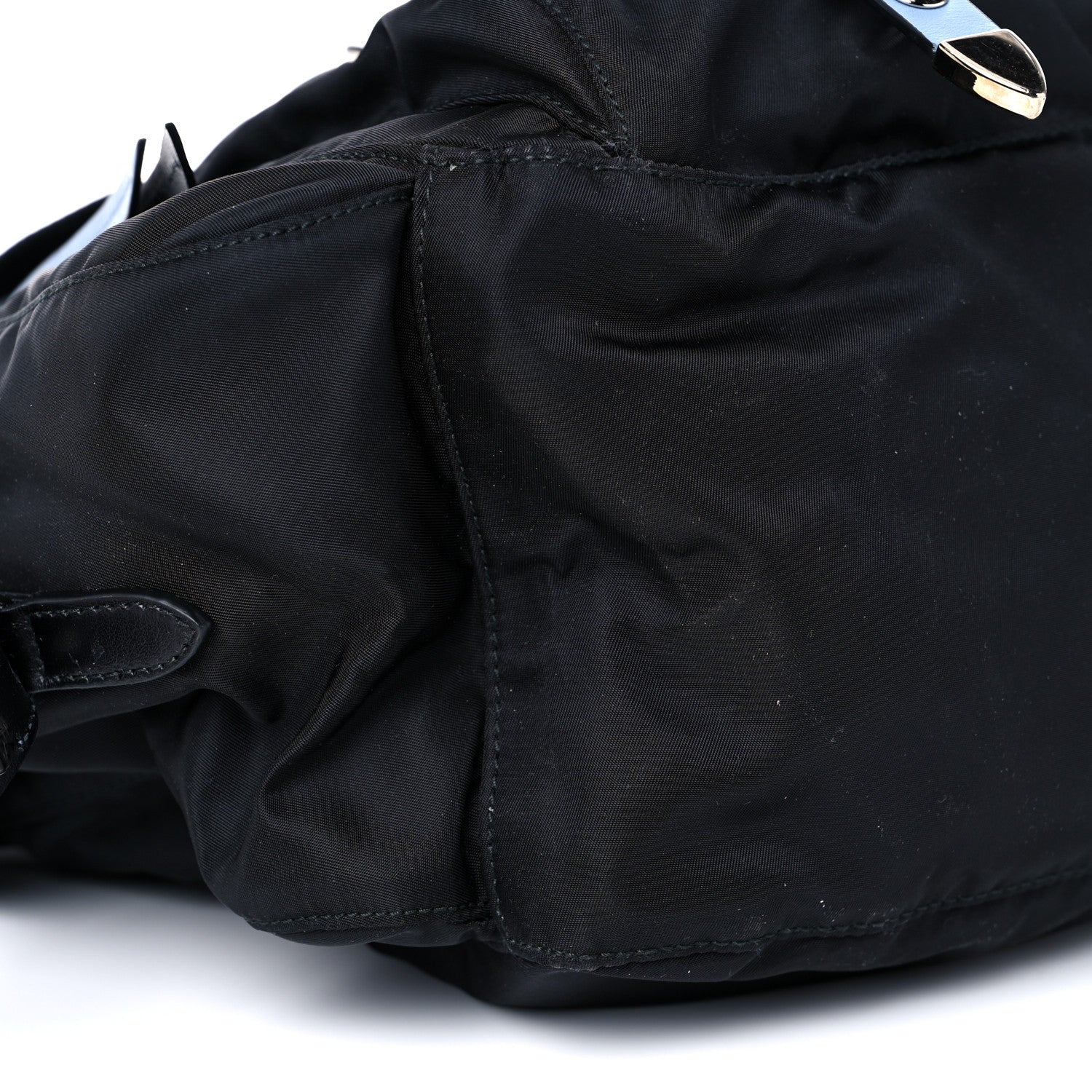Prada Nylon New Vela Studded Messenger Black Astrale 8 of 9