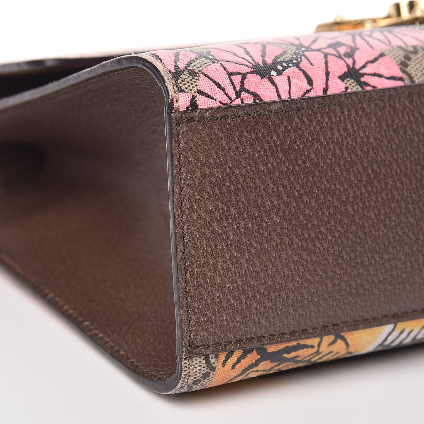 GG Supreme Monogram Bengal Medium Padlock Shoulder Bag Beige Pink