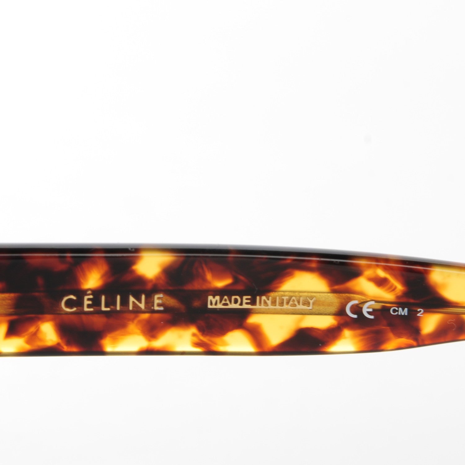 Celine Acetate Shadow Sunglasses CL 41026/S Tortoise Havana Blue 7 of 12