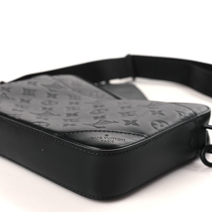 Louis Vuitton Calfskin Monogram Shadow Duo Messenger Black 8 of 8