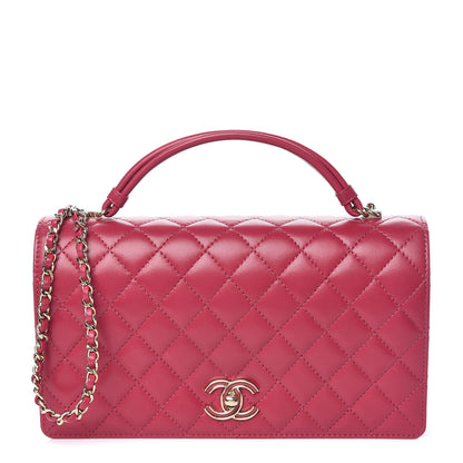 Chanel Lambskin Quilted Small Citizen Chic Flap Dark Pink 1 of 12