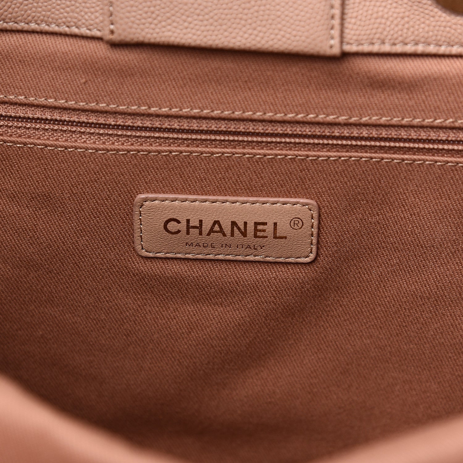 Chanel Caviar Quilted Large Coco Handle Shopping Tote Beige 5 of 9