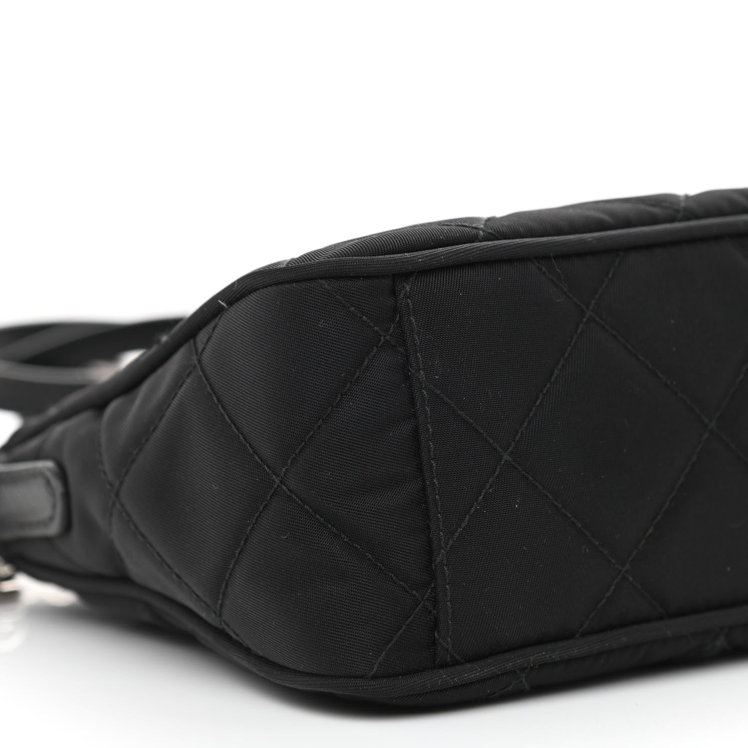 Prada Nylon Tessuto Impuntu Quilted Crossbody Bag Black 10 of 11