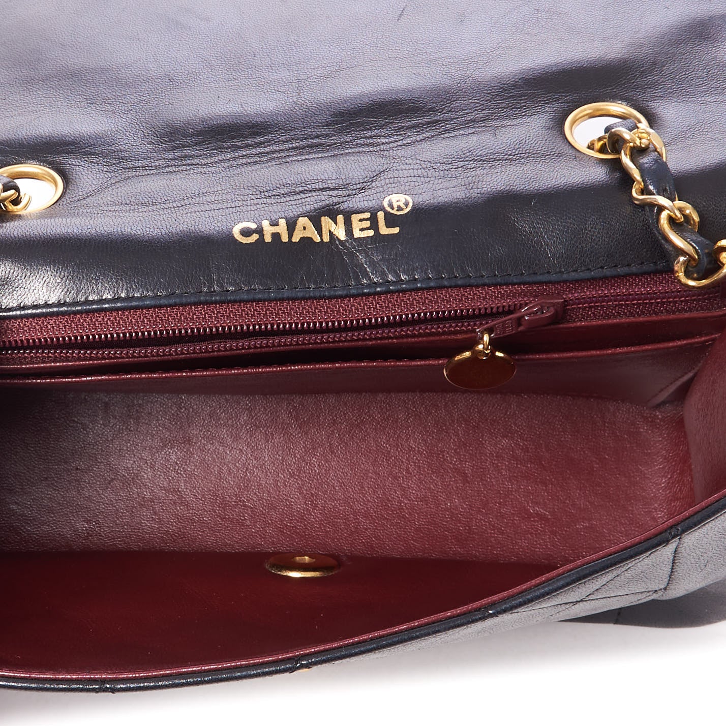 Lambskin Quilted Small Single Flap Bag Black