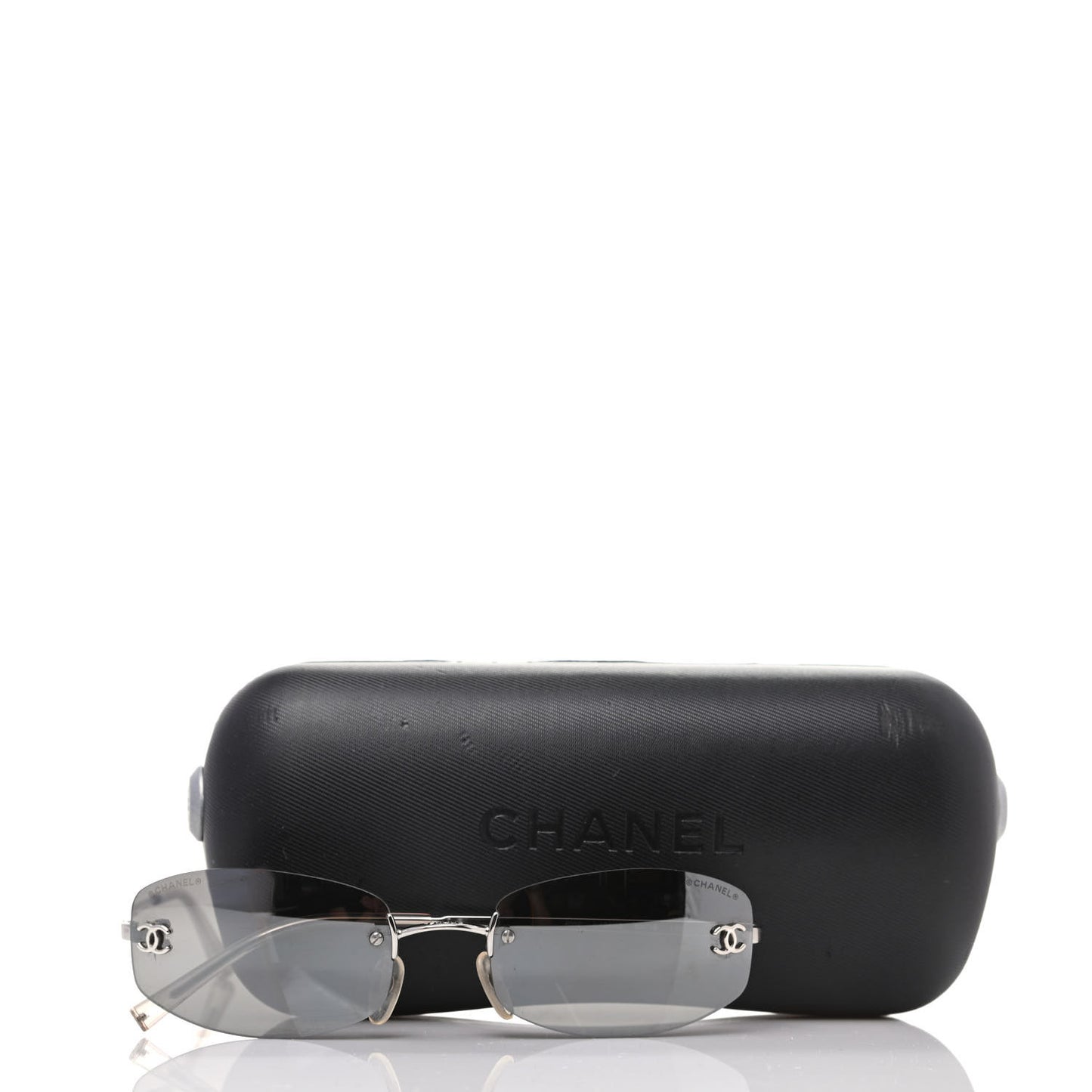 Metal Frameless Sunglasses 4002 Grey