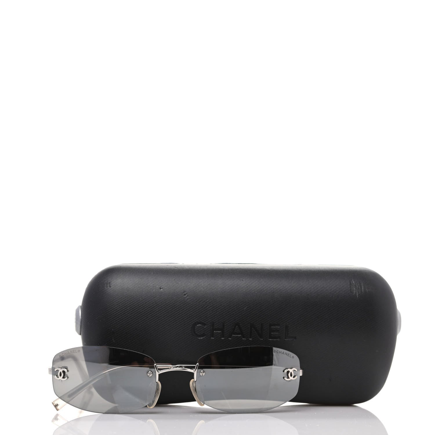 Chanel Metal Frameless Sunglasses 4002 Grey 8 of 8