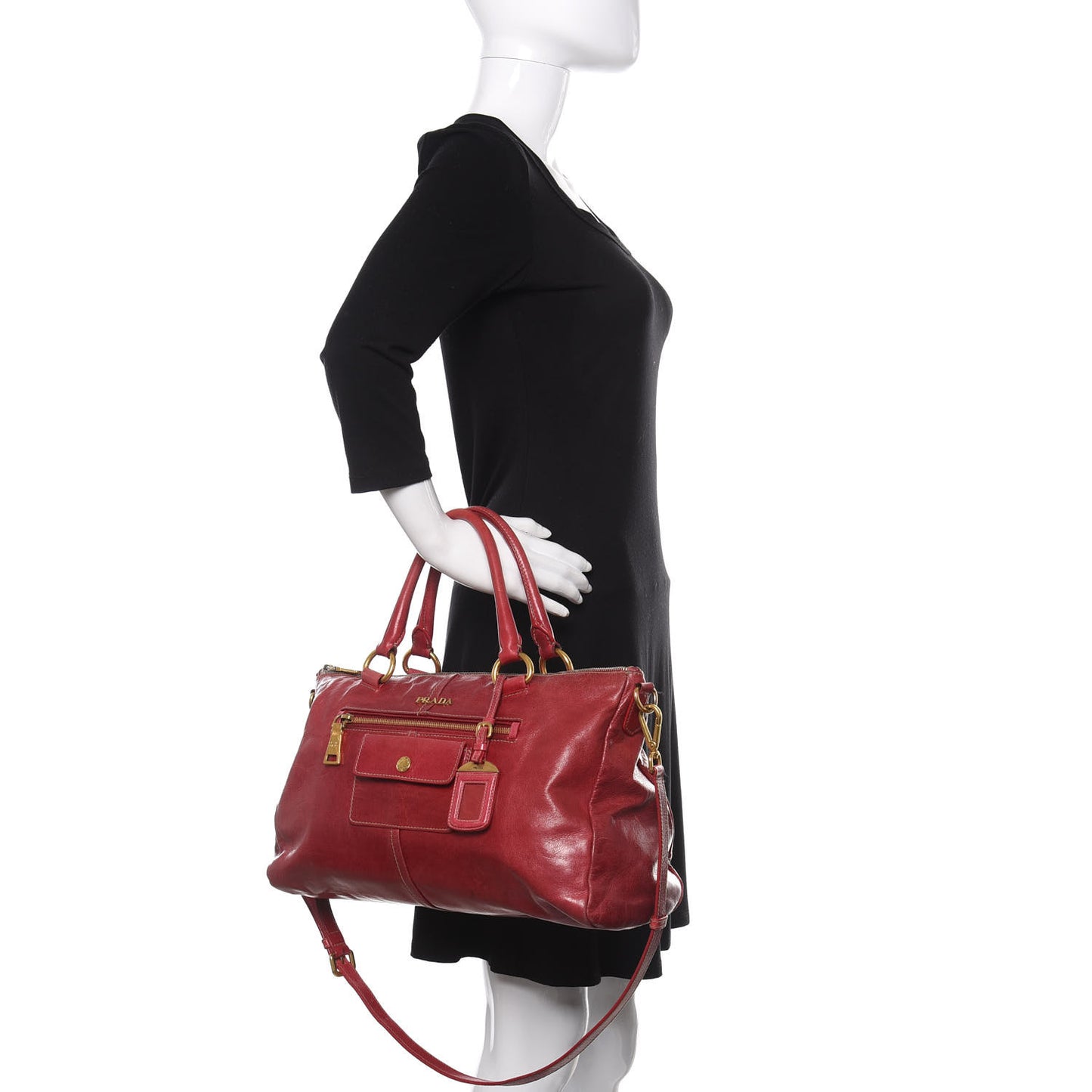 Vitello Shine Bauletto Rosso
