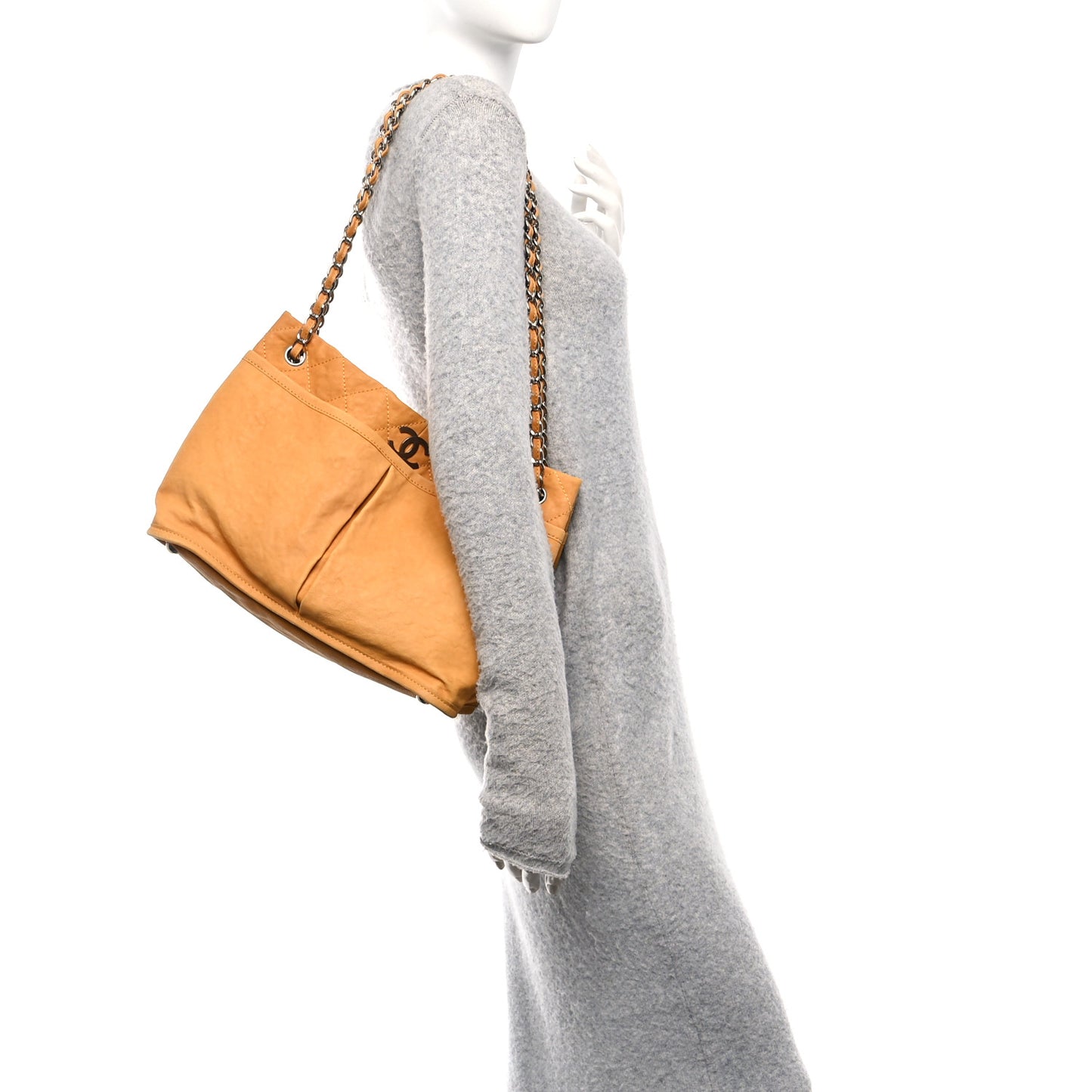 Ultra Soft Suede Calfskin Natural Beauty Tote Yellow