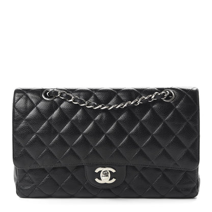 Chanel Caviar Quilted Medium Double Flap Black 1 of 12