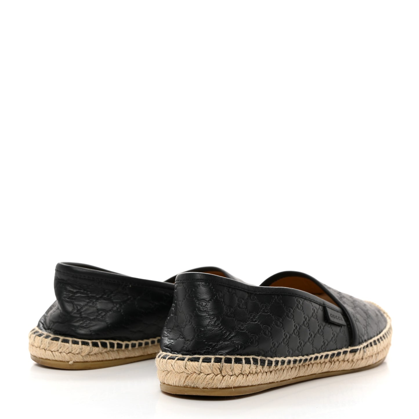 Microguccissima Signature Espadrilles 36 Black