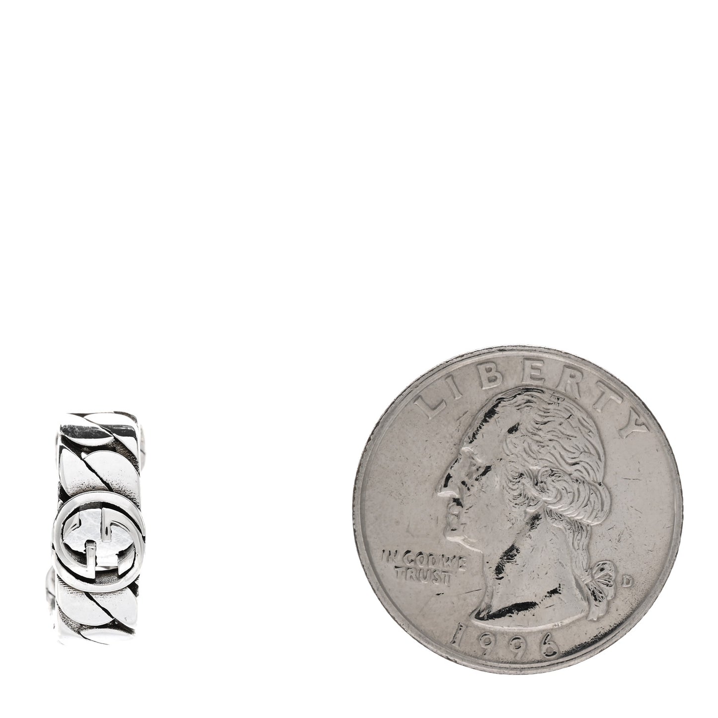 Sterling Silver Interlocking G Ear Cuff