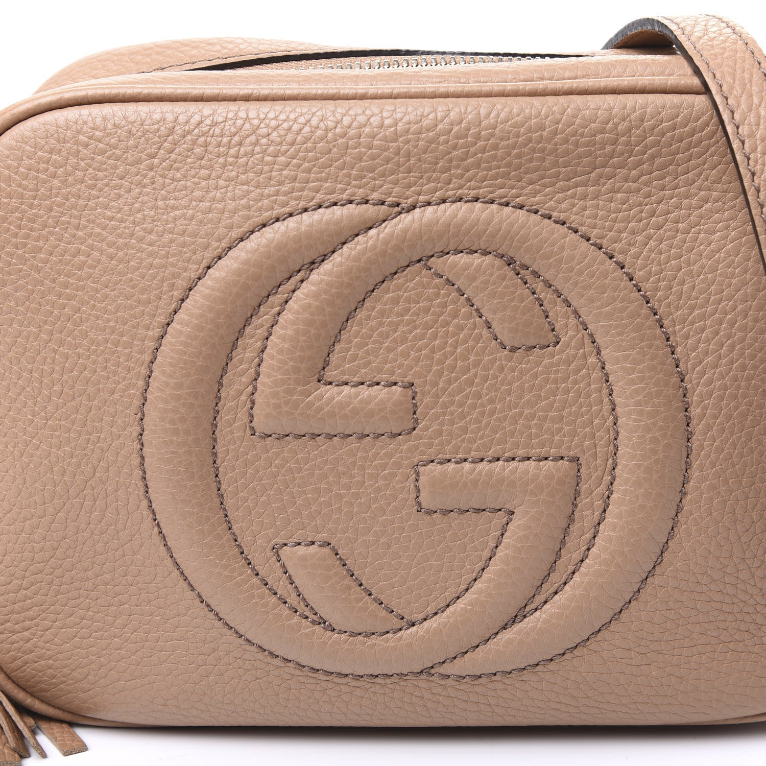 Gucci Pebbled Calfskin Small Soho Disco Bag Rose Beige 7 of 11