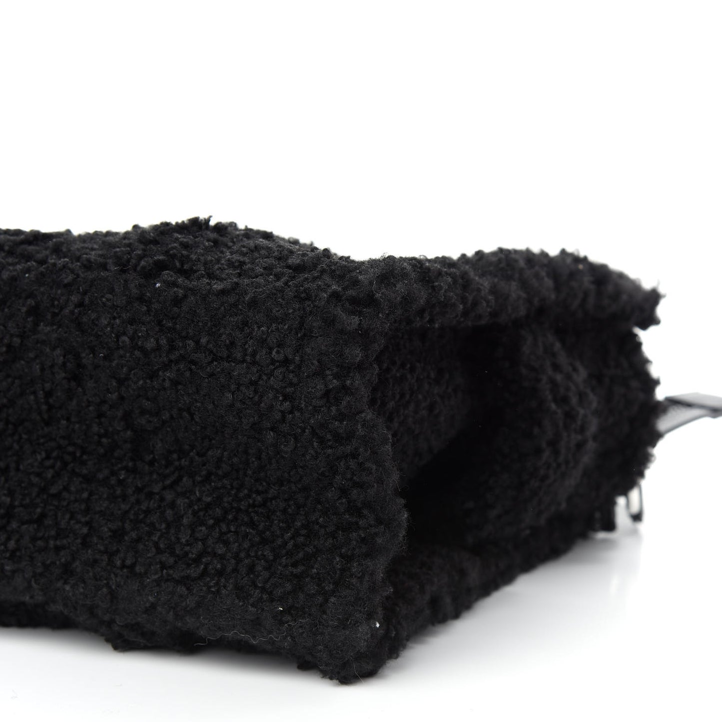 Polyester Cotton Medium The Teddy Traveler Tote Bag Black