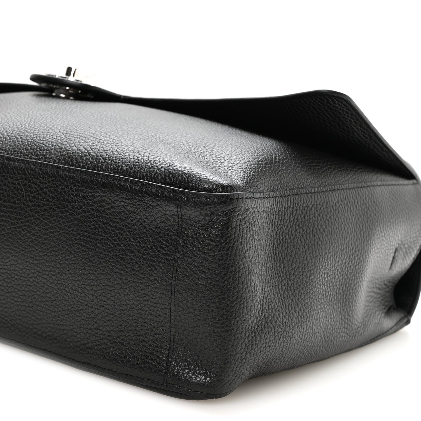 Grained Calfskin Souplissimo Maxi Flap Black