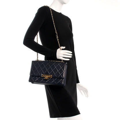Chanel Lambskin Quilted Large Golden Class Flap Navy 3 of 14