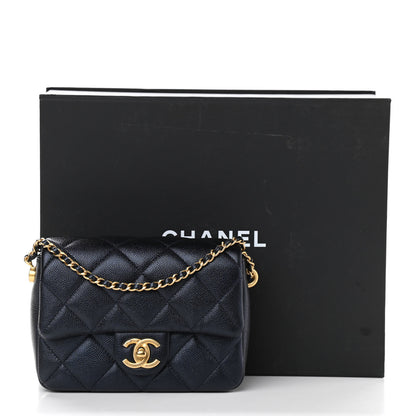 Chanel Iridescent Caviar Quilted Mini My Perfect Flap Black 11 of 11