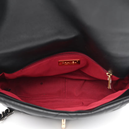 Chanel Lambskin Quilted Large Chanel 19 Flap Black 5 of 11