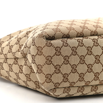 Gucci Monogram Medium Horsebit Chain Hobo Dark Brown 9 of 10