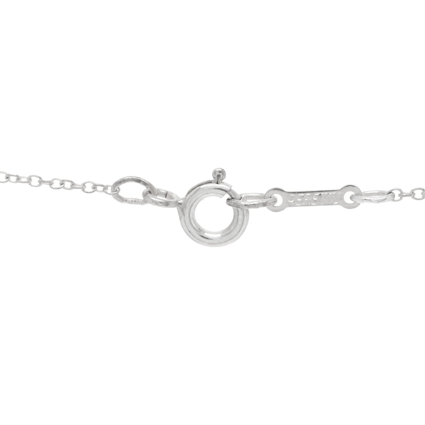 Sterling Silver 11mm Elsa Peretti Bean Pendant Necklace
