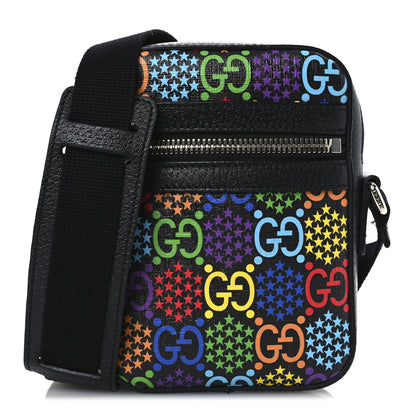 Gucci GG Supreme Monogram Psychedelic Messenger Bag Black 1 of 12