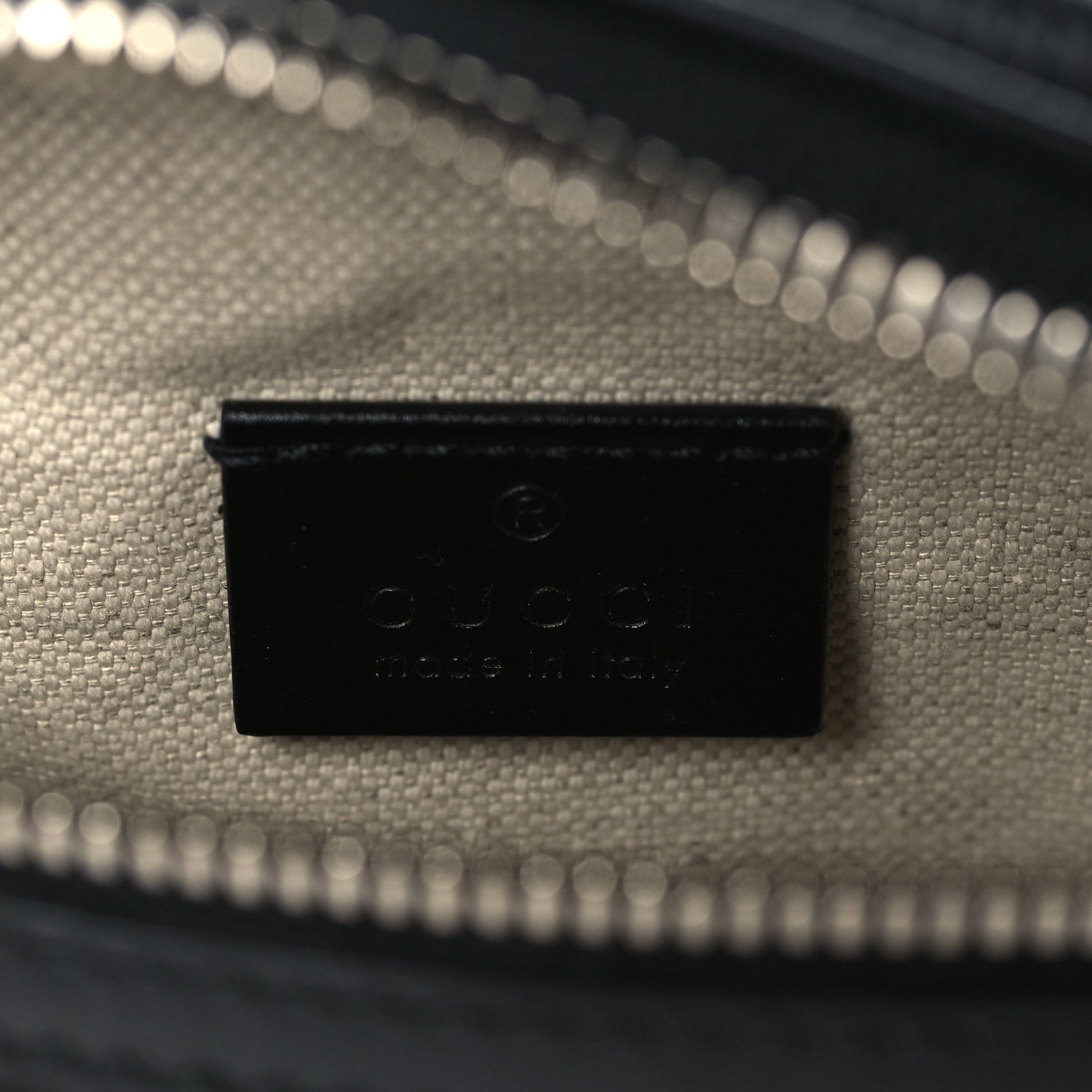 Gucci Calfskin GG Tennis Embossed Belt Bag Black 5 of 8