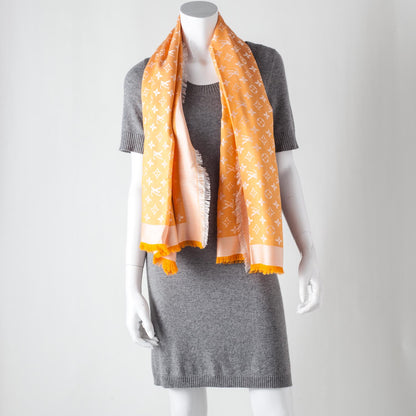 Louis Vuitton Monogram Lurex Shawl Orange 2 of 6