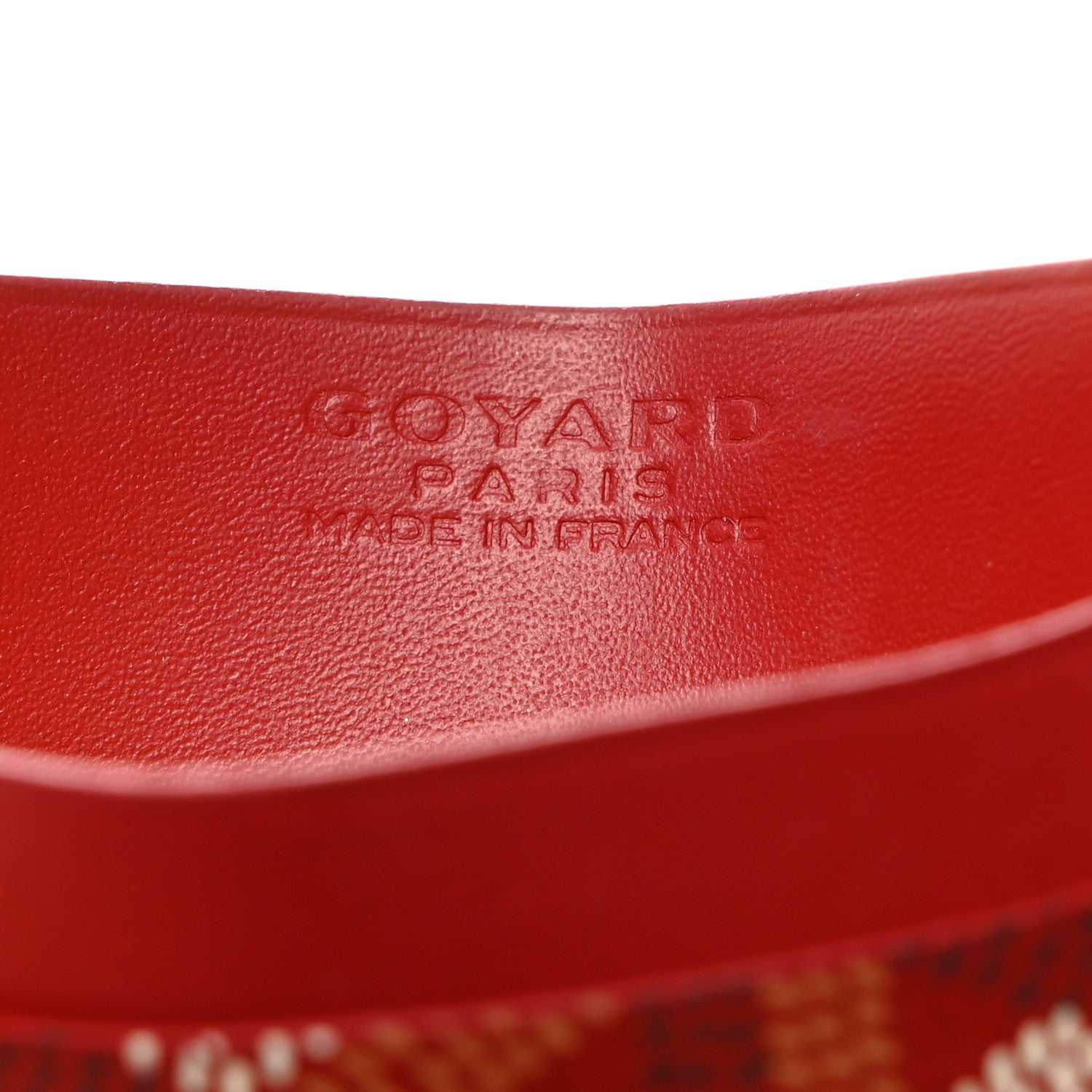 Goyard Goyardine Saint Sulpice Card Holder Red 6 of 7