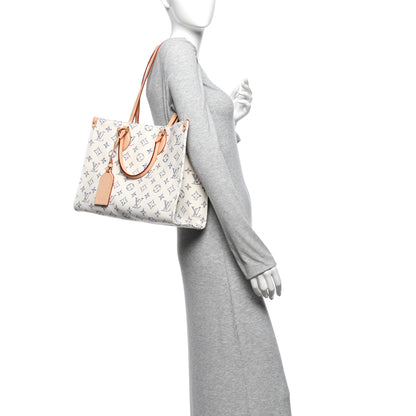 Louis Vuitton Monogram Jacquard Nautical Onthego MM Multicolor Beige 2 of 9