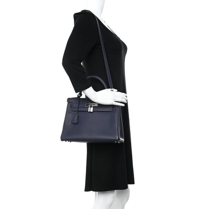 Hermes Togo Kelly Retourne 28 Bleu Nuit 2 of 10