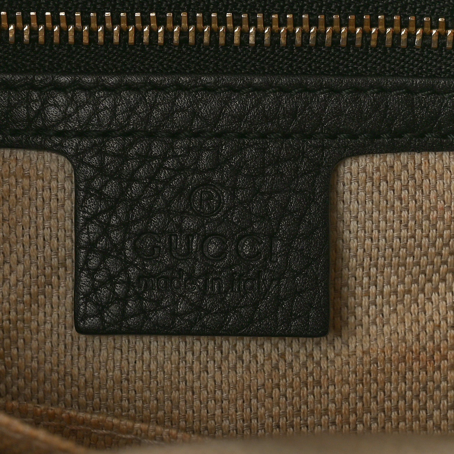 Gucci Pebbled Calfskin Medium Soho Chain Shoulder Bag Black 6 of 11