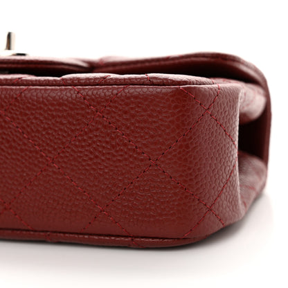 Chanel Caviar Quilted Extra Mini Flap Burgundy 10 of 12