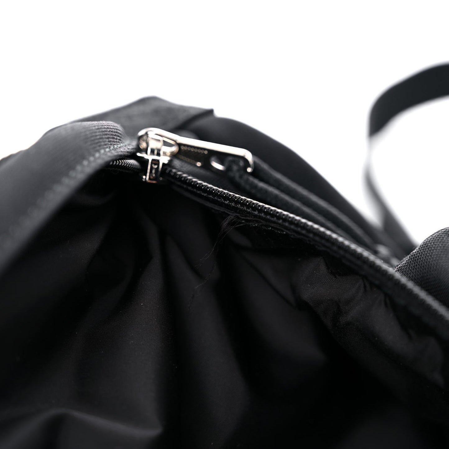Sport Nylon Logo Embroidered Wheel Belt Bag Black White