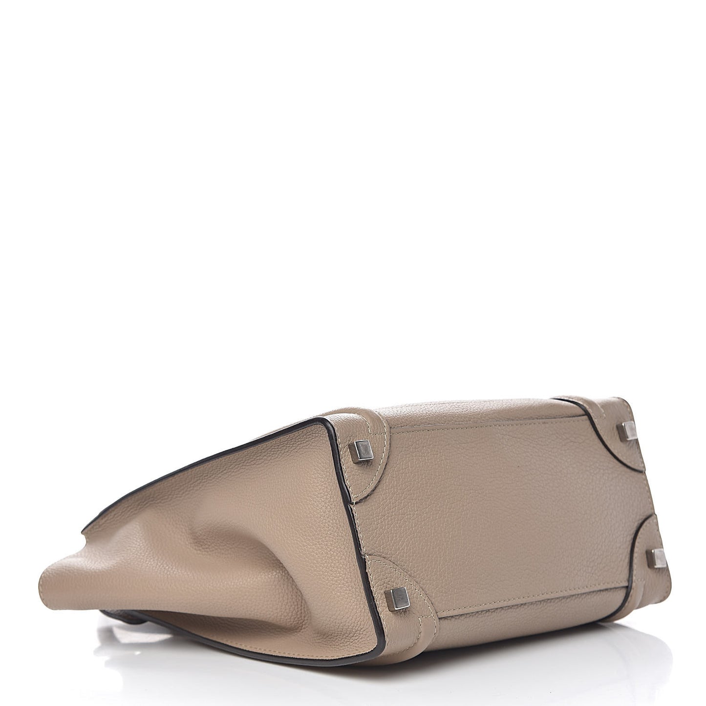 Drummed Calfskin Micro Luggage Dune