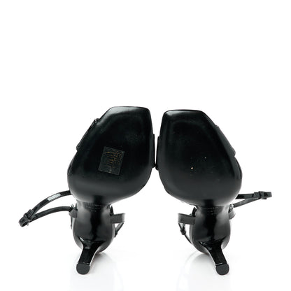 Saint Laurent Patent Amy Sandals 35 Black 6 of 10