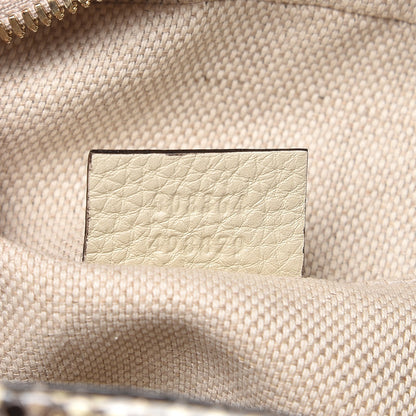 Gucci Python Small Soho Disco Bag Off White Nut Brown Beige 7 of 7